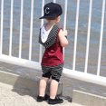 thumbnail image 4 of FRSASU Kids Pants ,Toddler Baby Boy Hooded Vest Tops+Shorts Pants 2Pcs Outfits Clothes Set, 4 of 9