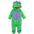 thumbnail image 2 of Dinosaur Newborn Baby Boys Fleece Zip Up Cosplay Fur Coverall Newborn to Infant, 2 of 5