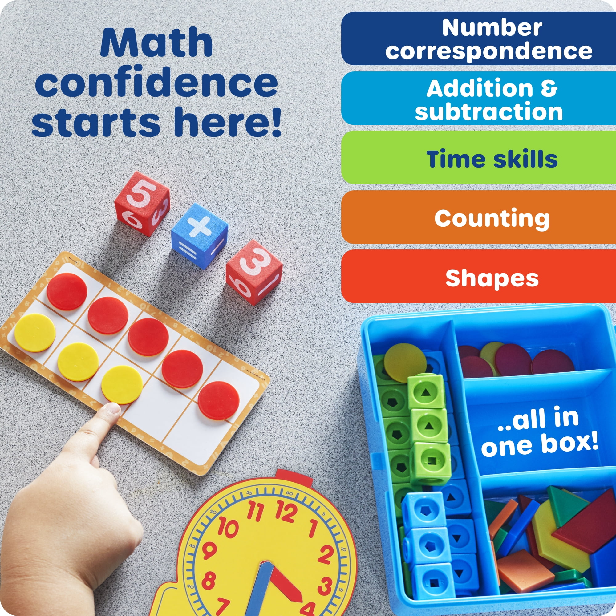 Learning Resources Essential Math Toolbox -Addition and Subtraction, Ages 5+