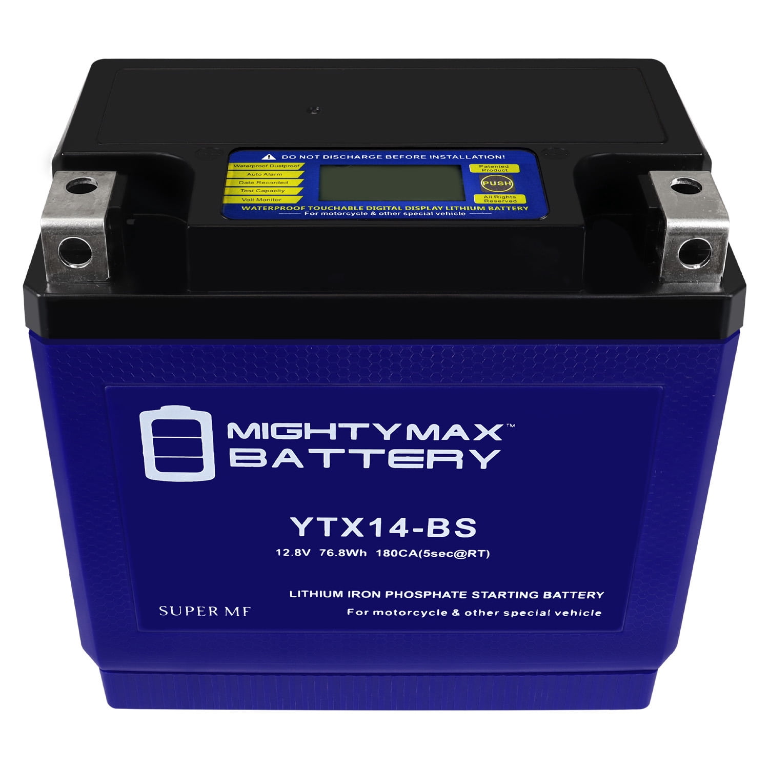 YTX14-BS Lithium Battery Replaces Kawasaki Ninja ZX12R VN800B ZRX
