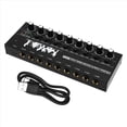 thumbnail image 3 of Professional 8-Channel Stereo Mixer Portable Sound Audio Mixer with Low-Noise Functionality for Recording Instruments,1 * Mixer 1 * Type-C Cable,Black, 3 of 8
