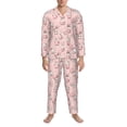 thumbnail image 3 of Zufioo Easter Rabbit Mens Pajamas Set, Mens Long-Sleeved Pajama and Pajama Pants,Pajamas Para Hombres,Men's Sleepwear-, 3 of 7