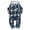 black, variant on Toddler Baby Boys Clothes Outfits Kids Hoodie Flannel Shirts Set Plaid Hooded Tops +Jeans Pants Fall Winter 2-6T