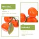 thumbnail image 2 of 3pcs Kitchen Table Fake Orange Realistic Orange Artificial Fruit Faux Fruit Decor, 2 of 4