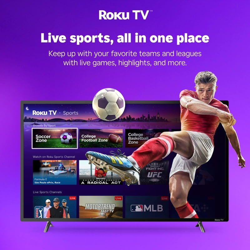 Hisense 50" Class 4K UHD LED LCD Roku Smart TV HDR R6 Series 50R6E3 gallery view