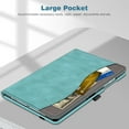 thumbnail image 6 of Fintie Case for Samsung Galaxy Tab A9+ / Tab A9 Plus 11 inch 2023 Model (SM-X210/X216/X218), Multi-Angle Viewing Smart Stand Back Cover with Pocket Auto Wake/Sleep, Turquoise, 6 of 10