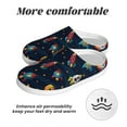 thumbnail image 6 of Lsque Spaceships and Stars Pattern Womens Comfort Cotton on Scuff With Memory Foam and Anti-skid Sole Slipper-42/43, 6 of 7