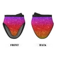 thumbnail image 2 of Pofeuu Colorful Glitter Print Thickened Mini Silicone Oven Mitts Heat Resistant, Rubber Oven Mitt Gloves, Finger Pinch Grips, Pot Holder, Silicone Potholder, 2 of 7