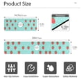 thumbnail image 3 of Yayeee Faucet Mat for Kitchen Sink 14.7" Diatomite Long Splash Guard Pad, Strawberry Pattern, 2 Pack, 3 of 7