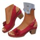 thumbnail image 3 of WILLBEST Sandalias Dama Mujer Zapatos Casuales Cómodos Sandalias De Tacón De Cuña Con Flores Huecas Y Punta Abierta, 3 of 9