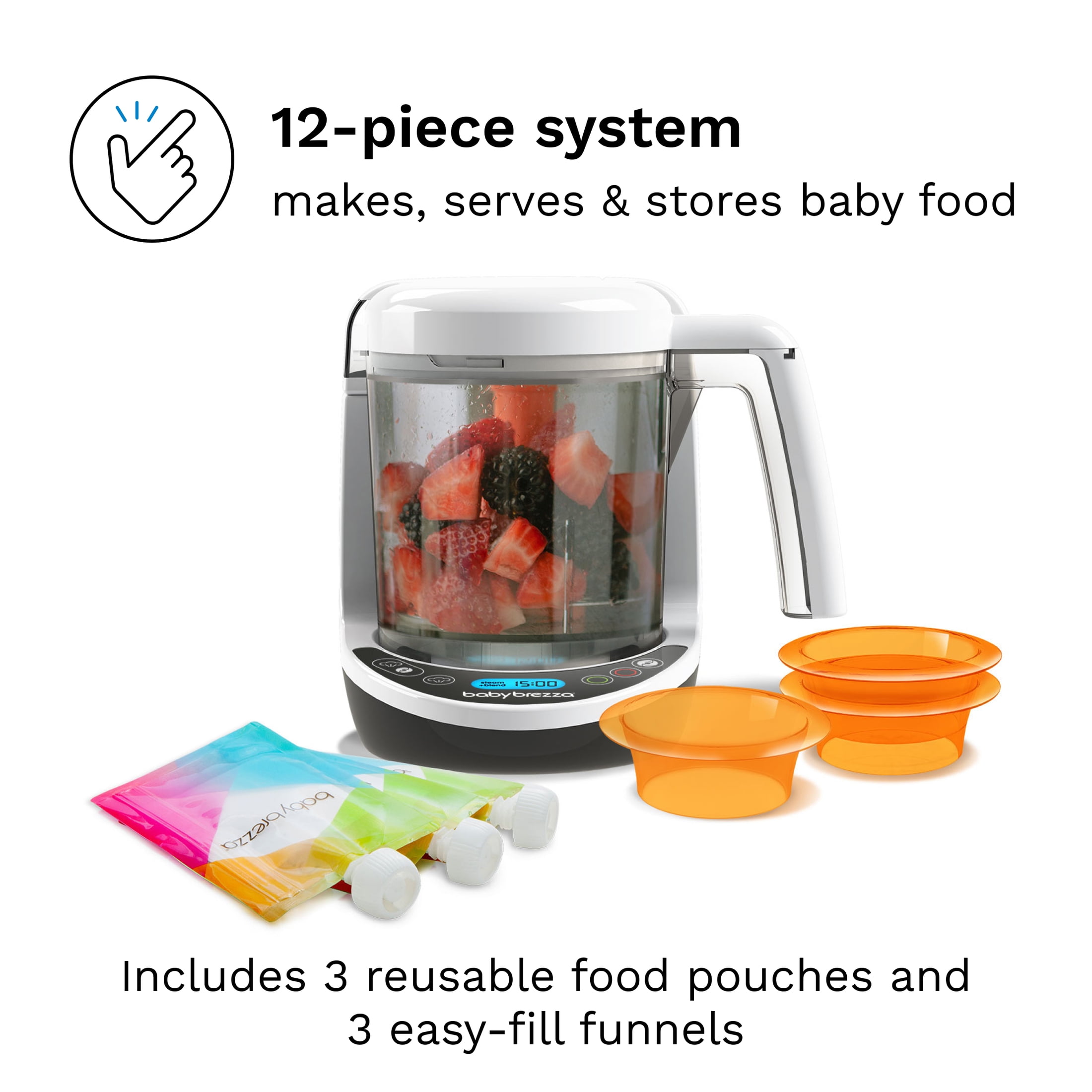 Baby Brezza One Step Food Maker Deluxe - Walmart.com Baby Brezza One Step Food Maker Deluxe - Walmart.com