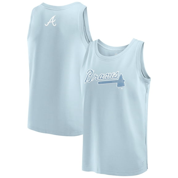 Men's Fanatics Light Blue Atlanta Braves Elements Tank Top