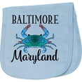 thumbnail image 2 of Inktastic Baltimore Maryland Vacation Blue Crab Baby Burp Cloth, 2 of 3