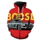 thumbnail image 1 of Sudadera con capucha y cremallera para hombre, diseño de coche clásico de dibujos animados, unisex, con estampado 3D, estilo hip hop, informal, de manga larga, genial., 1 of 6