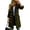 Army, variant on FUNING  Womens Fall Winter Wool Coats Double Breasted Midi Peacoat Trench Coats