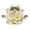 Yellow, variant on Faux Crystal Lotus Figurine Colorful Lotus Flower Ornament Lotus Table Centerpiece