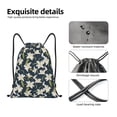 thumbnail image 6 of Kdxio Lilies Flowers Print Drawstring Backpack Bag,Waterproof Draw String Back Sack, Gym Drawstring Bags Swim Bag For Unisex, 6 of 9