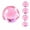 Pink, variant on Slow Rising Squishy Stress Ball with Coconut Oil Design, 1 Pack 2.4 Inch Yellow, for Relaxation Squeeze Toy
