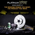 thumbnail image 3 of Hart Brakes Rear Brakes and Rotors Kit |Rear Brake Pads| Brake Rotors and Pads| Semi Metallic Brake Pads and Rotors| Hardware Kit and Brake Sensor - PHC1.31115.53, 3 of 7