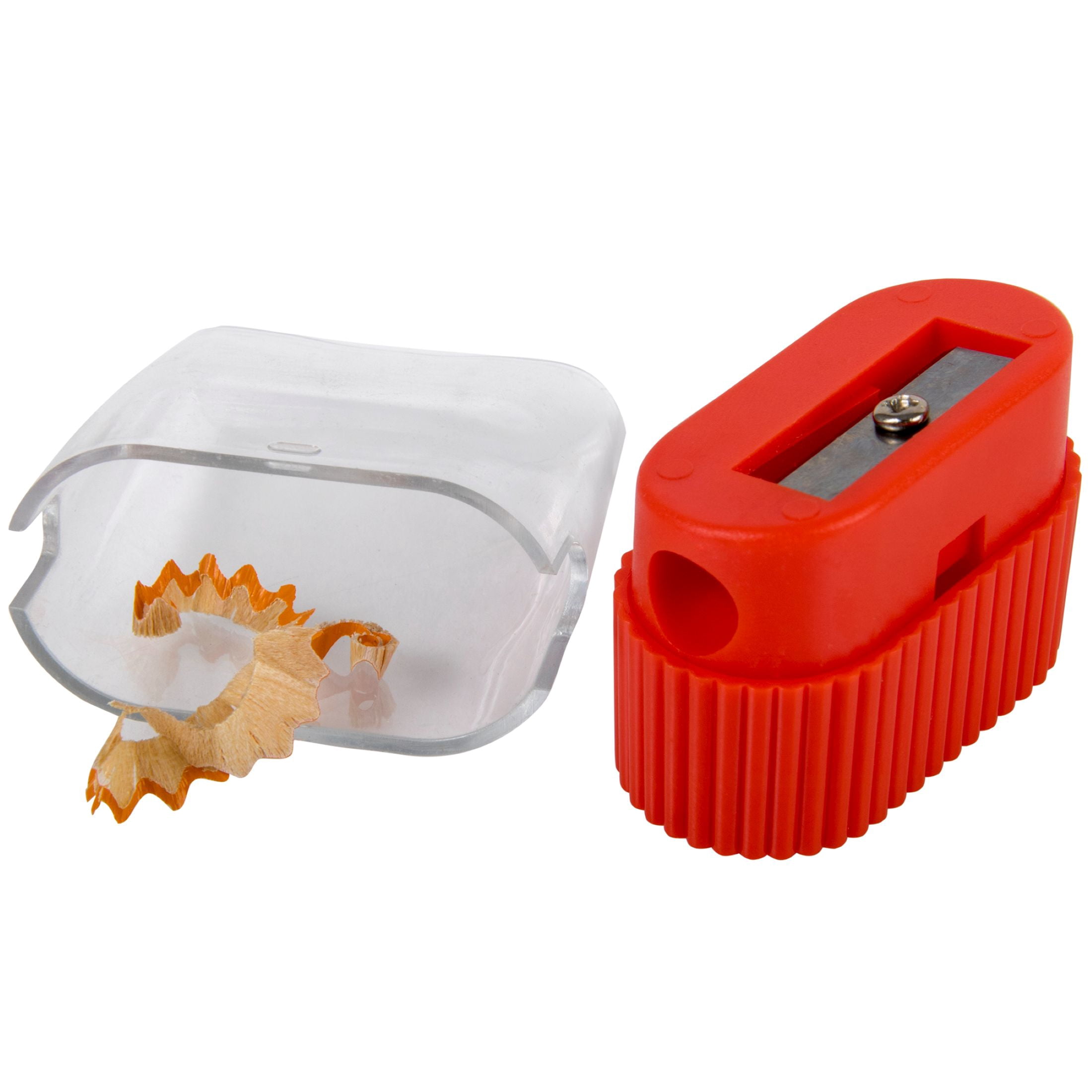 100 pack Single Hole Plastic Manual Handheld Pencil Sharpeners in Assorted Colors