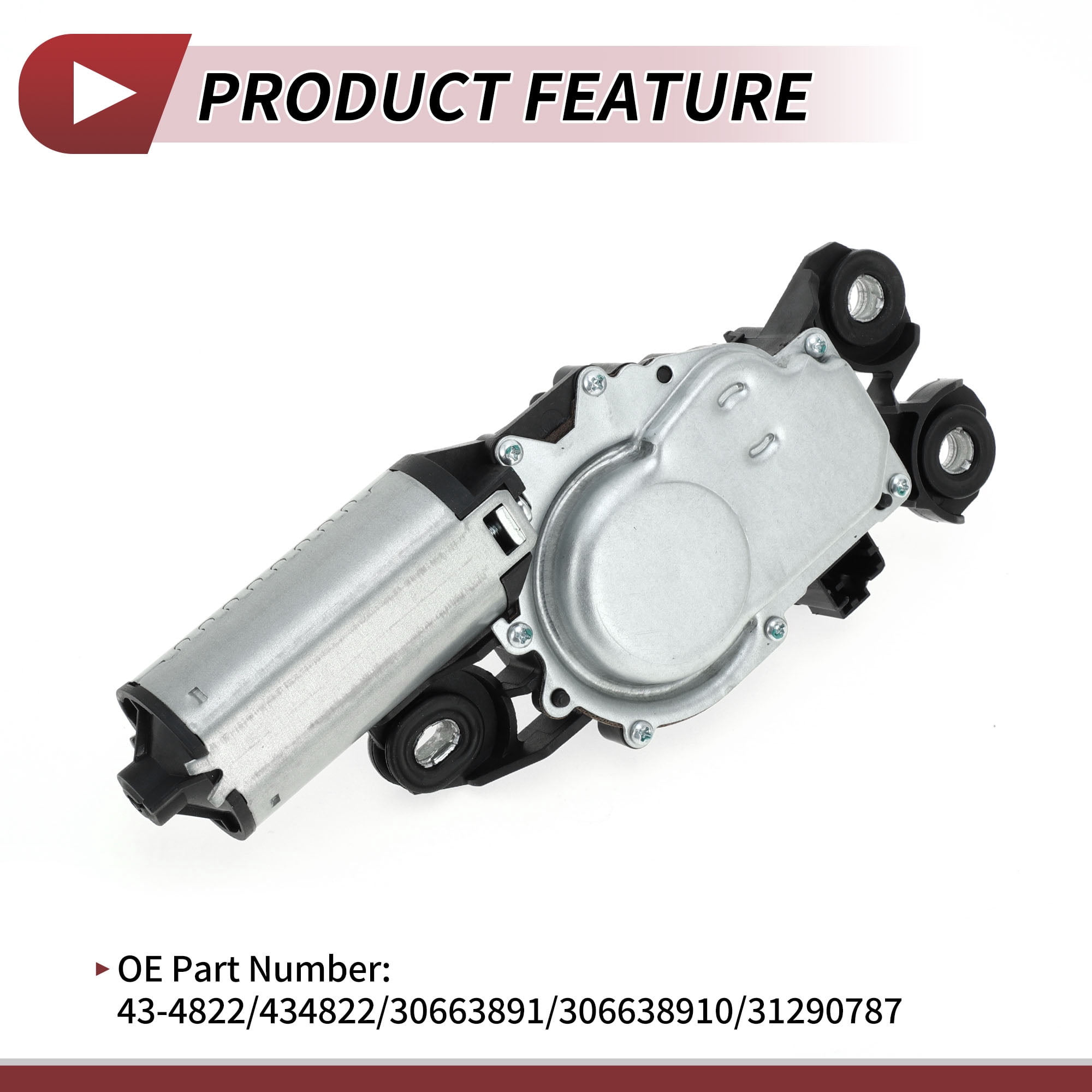 Unique Bargains Windshield Wiper Motor for Volvo V70 2008-2010 and XC60 2010-2016
