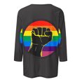 thumbnail image 4 of Penkiiy Black History Shirts for Women 3/4 Sleeve Black History Month Tshirt Loose Tops S Multicolor, 4 of 5