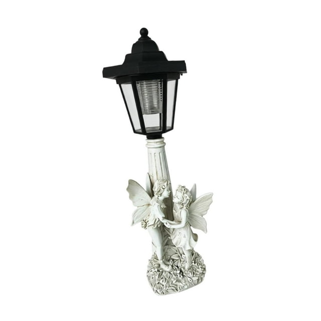 Figura de Jardín con Energía Solar E Iluminación, Figura Decorativa de Césped de Resina para Uso Exterior, Idea de Regalo para Patio Y Jardín. Hada