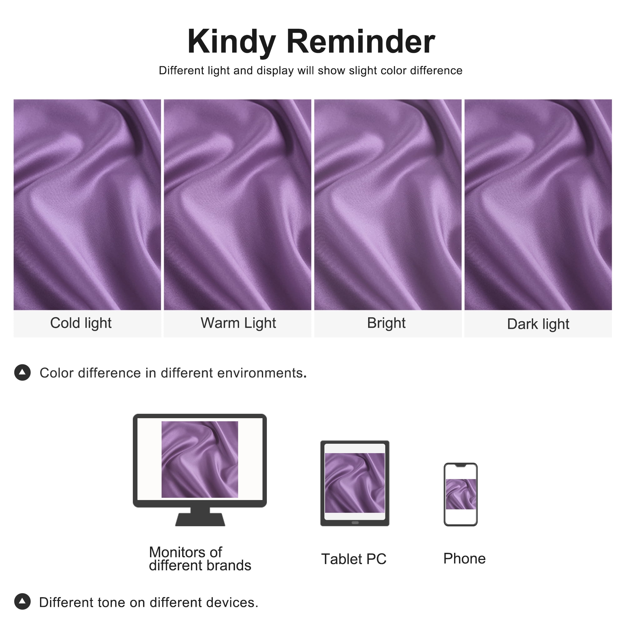 Unique Bargains 4 Pack Satin Pillowcases for Hair and Skin, Purple Queen