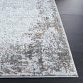 thumbnail image 3 of SAFAVIEH Parker Orval Distressed Polyester Area Rug, Grey/Ivory, 8' x 10', 3 of 8