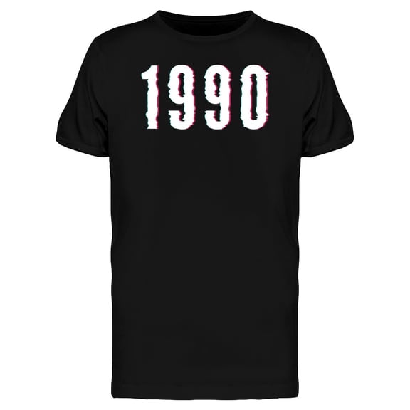 1990 Glitch Graphic Tee Men's -Image by Shutterstock