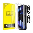 thumbnail image 1 of xixishop Screen Protector for Google Pixel 9 with Camera Lens Protector, Easy Installation Tool, Fingerprint Compatible, Tempered Glass Film, HD Clear, 2-Pack Each, 1 of 1
