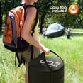 thumbnail image 6 of Cozi by Tzumi Smokeless Fire Pit Stainless Steel Portable Fire Pit with Carry Bag, 18”, 6 of 13