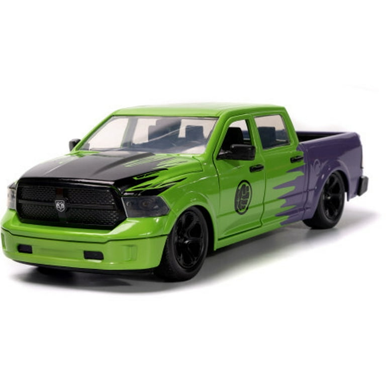 ミニカー MARVEL - MARVEL AVENGERS 2014 RAM 1500 w/ HULK Jada Marvel Avengers 2014 RAM 1500 Pickup Truck with Hulk