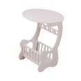 thumbnail image 4 of Mesa de noche de mesa auxiliar Simple Versátil Mesa al final para la mesita de noche del espacio pequeño con almacenamiento para la sala de estar Baño, 4 of 9