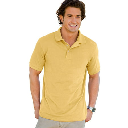 Hanes ComfortSoft Men`s Cotton Pique` Polo - Best-Seller, 055X, (Best Quality Polo Shirt Brands)