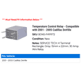 thumbnail image 2 of Temperature Control Relay - Compatible with 2001 - 2005 Cadillac DeVille 2002 2003 2004, 2 of 2