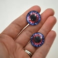thumbnail image 3 of Blue and Red Fantasy Glass Eyes, 3 of 5