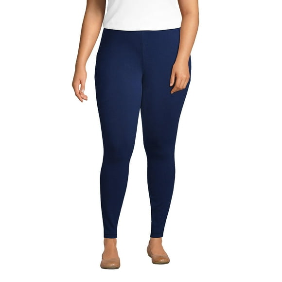 Lands' End Leggings Étoile de Mer pour Femmes Bleu Marine Petite Petite