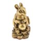 thumbnail image 3 of Estatua de conejo de latón chino Fengshui 2 piezas Gloria Ornamento animal del zodiaco chino, 3 of 9