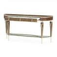 thumbnail image 4 of Michael Amini Villa Cherie Wood Console Table in Hazelnut Brown, 4 of 14