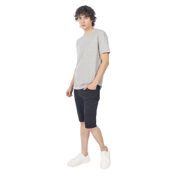 Bermuda Denim Skinny Para Hombre con Cinco Bolsillos Quarry