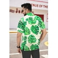 thumbnail image 4 of LA LEELA Men's Hawaiian Shirts Short Sleeve Button Down Shirt Men's Holiday Shirts Summer Beach Casual Aloha Shirts for Men Funny XXL Pear, Leaves, 4 of 5