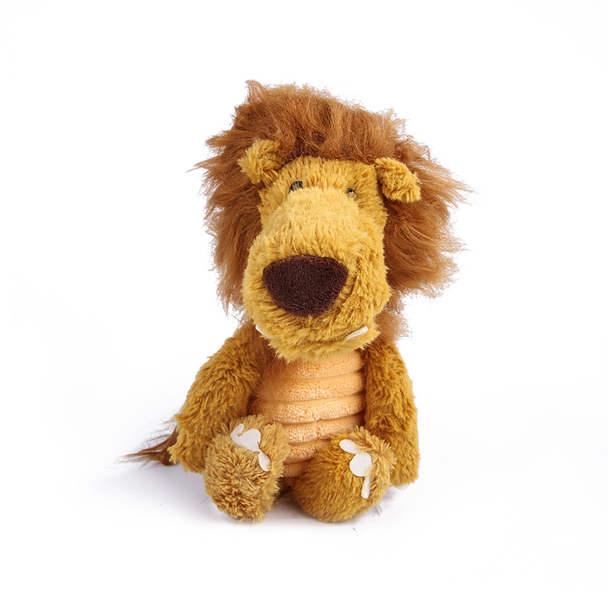 Kepooman No Stuffing Squeaky Plush Dog Toy for Small Medium Large Dog, Dog Chew Toy for Teething Chewing and Playtime, Single, Lion Kepooman No Stuffing Squeaky Plush Dog Toy for Small Medium Large Dog, Dog Chew Toy for Teething Chewing and Playtime, Single, Lion