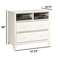 thumbnail image 5 of Contemporary Style Wooden Media Chest White - Saltoro Sherpi, 5 of 7