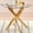 Gloden, variant on Abunitt 35.4 inch Round Dining Table, Silver Glass Top with Electroplated Iron X-Frame Legs, Stable & Easy to Clean Modern Kitchen Table for Small Spaces, Apartment, 2-4 People