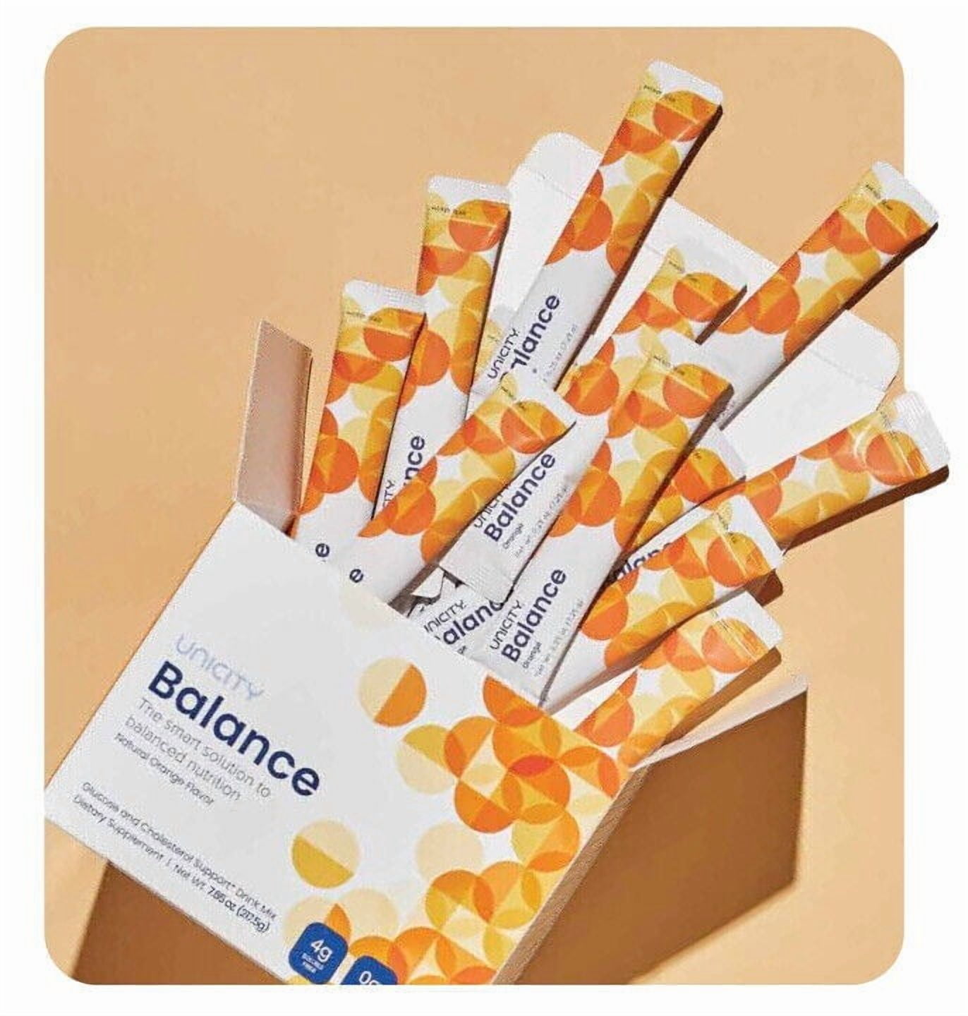 Unicity Balance Orange – 1 Box (30 Packets) | Orange Fiber Drink