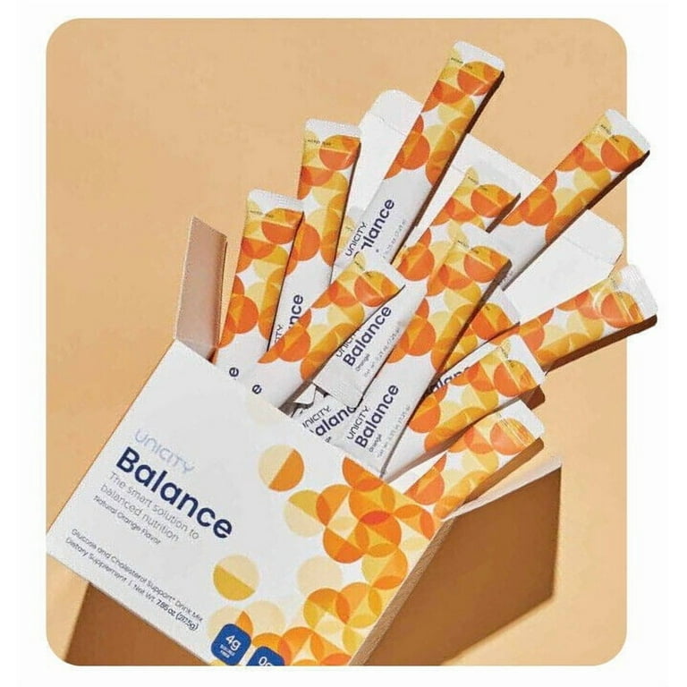 Unicity Balance Orange – 1 Box (30 Packets) | Orange Fiber Drink