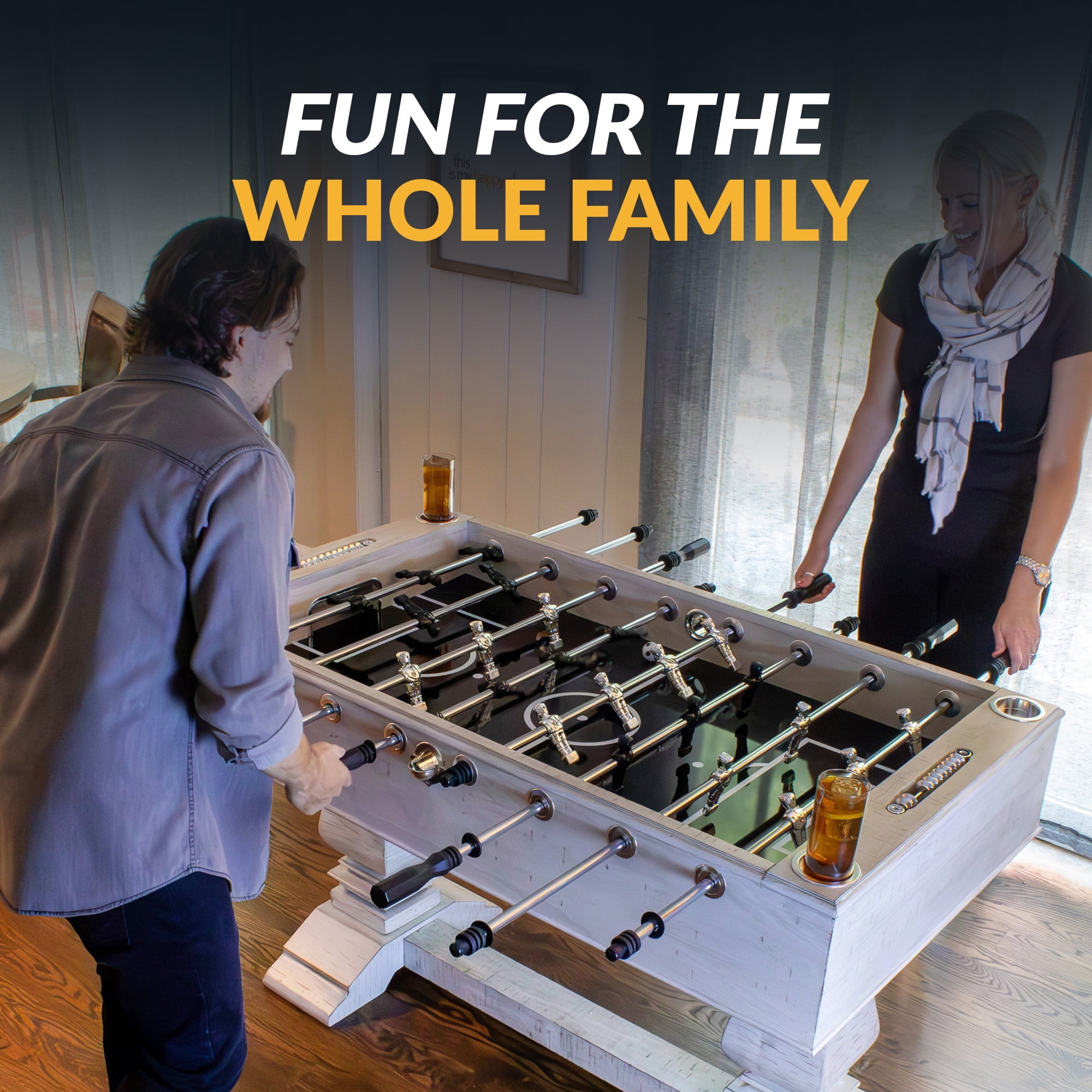 Hathaway Montecito 55-in Foosball Table - Driftwood