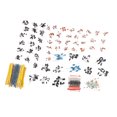 thumbnail image 3 of Kit de componentes electrónicos, 1400 Piezas Componentes electrónicos Resistencia de película metálica Condensador electrolítico de cerámica Transistor Kit de diodo LED para Bricolaje, 3 of 7