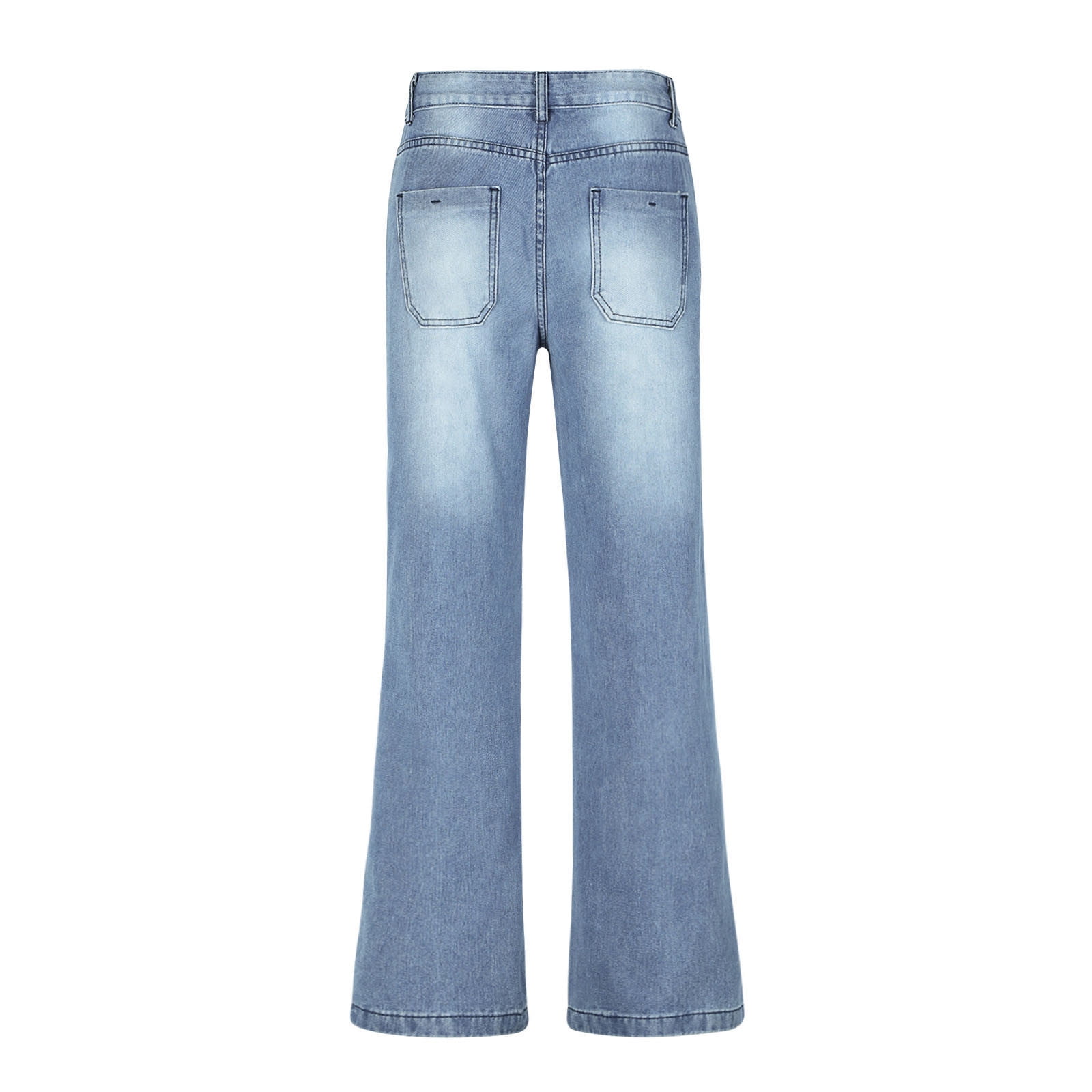 ICHUANYI Women Wide Leg Jeans High Waist Baggy Jeans for Women Loose Boyfriends Jeans Denim Pants